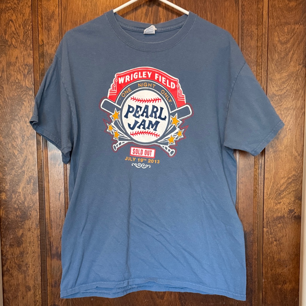Pearl Jam 2013 Wrigley Field Chicago Concert TShirt